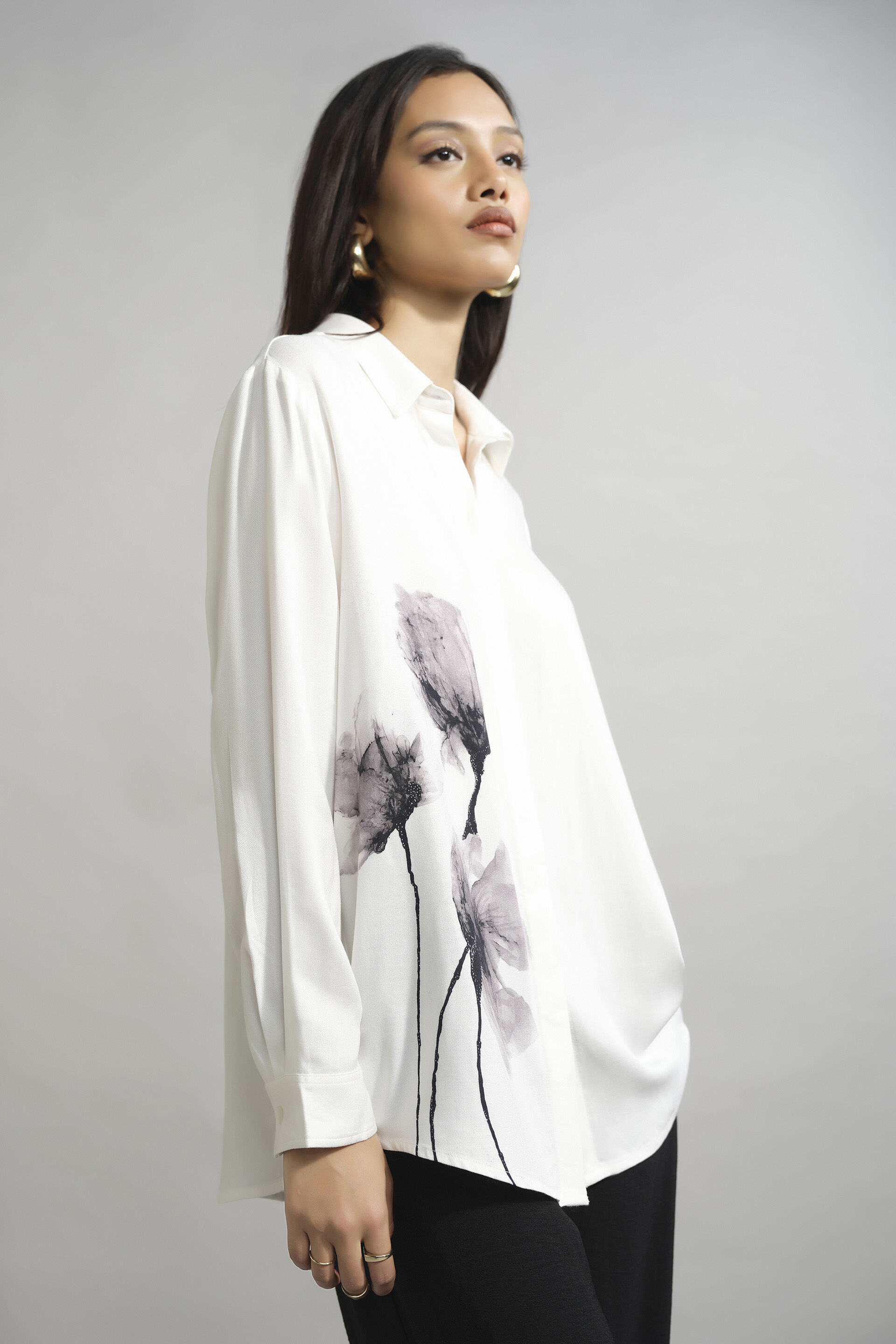 Blooming White Shirt, White, image 2